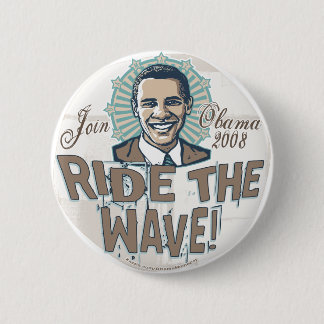 Wave Obama Button 