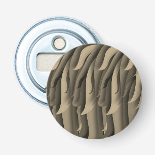 Wave of Brown and Tan Modern Art Bottle Opener