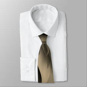 Wave of Brown and Tan Modern Art Tie