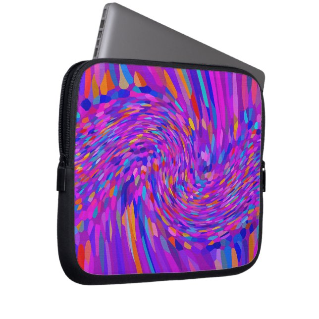Wave of Colour Laptop Sleeve (Front Right)