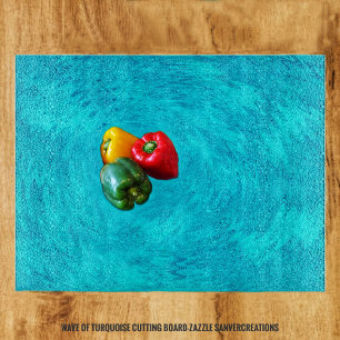 Wave Of Turquoise Cutting Board