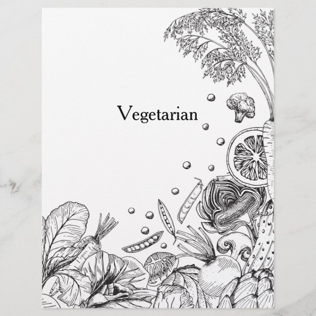 Wave of Veggies Black - Recipe Category (Front)