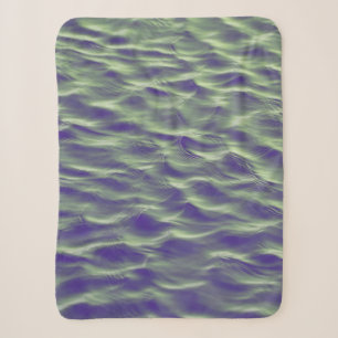 Wave on body of water sherpa blanket