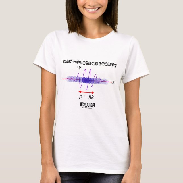 Wave-Particle Duality Inside Uncertainty Principle T-Shirt (Front)