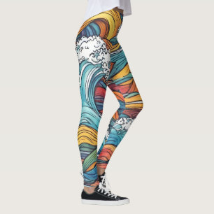 Wave Pattern Leggings