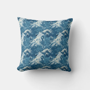wave pattern pillow cushion