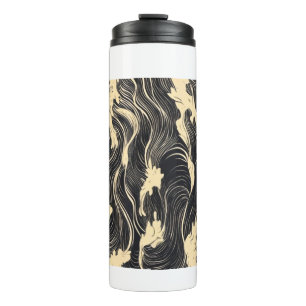 Wave Pattern Thermal Tumbler