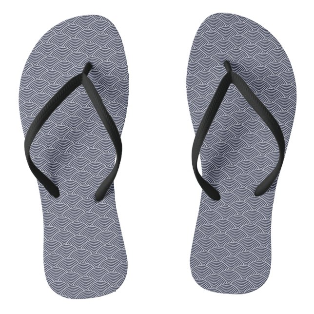 Wave pattern traditional japanese desgin jandals (Footbed)
