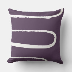 Wave Plum Purple Cushion