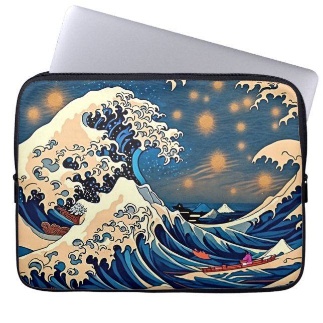 Wave Protocol Laptop Sleeve (Front)