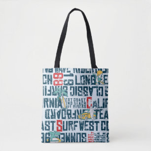 Wave rider west coast California surfing team grun Tote Bag