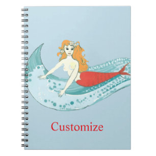 Wave-Riding Mermaid Thunder_Cove Notebook