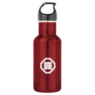 Wave-shaped Kanji characters for three in Oshiki 532 Ml Water Bottle
