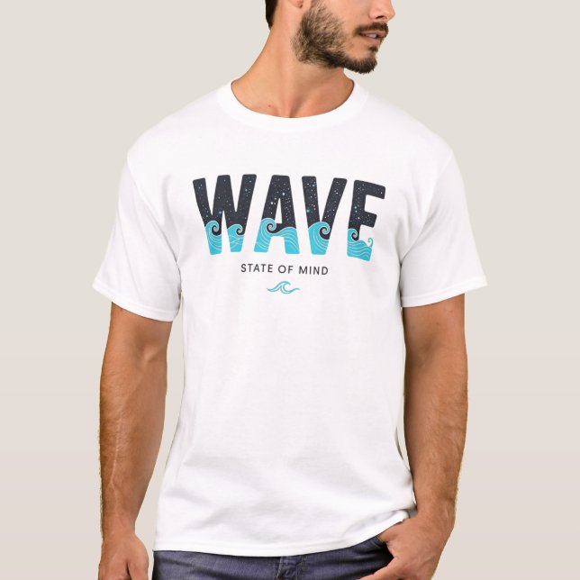 WAVE STATE OF MINDWAVE State Of Mind - Ocean Waves T-Shirt (Front)