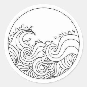Wave sticker