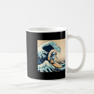 Wave Surfing Axolotl Love Funny Anime Lizard Salam Coffee Mug