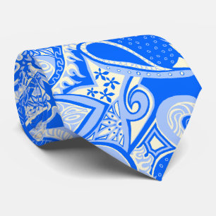 Wave Trip Floral Paisley Two-side Printed Tie