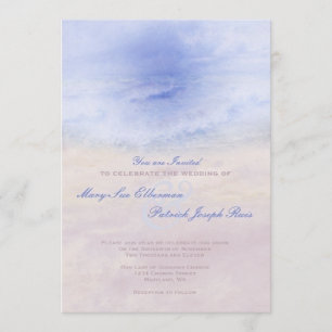"Wave Upon the Sand" Wedding Invitation