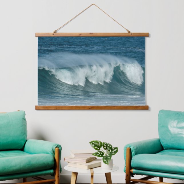 Wave Whisper: Ocean in Motion Hanging Tapestry (Living Room)