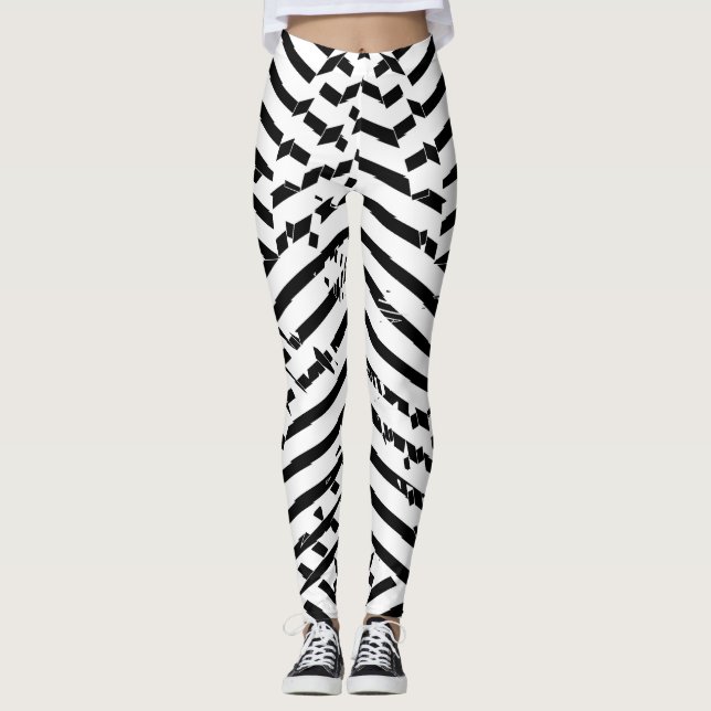 Wave [WHT] Leggings (Front)