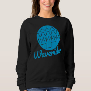 Waverider Synthesizer 80s Synthwave Waveform Sweatshirt