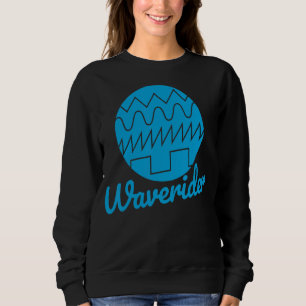 Waverider Synthesizer 80s Synthwave Waveform Sweatshirt