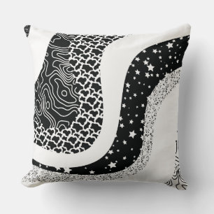 Waves abstract pattern cushion