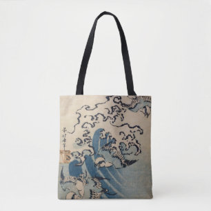 Waves and Birds, c.1825 Tote Bag
