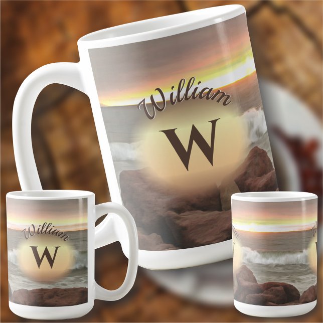 Waves and Boulders 0893 Coffee Mug (Creator Uploaded)