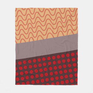 Waves and Rain  Fleece Blanket