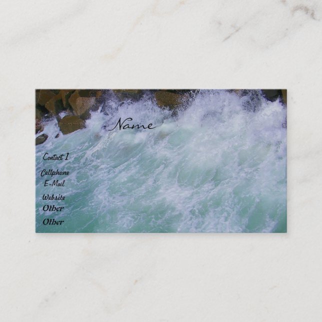 Waves and the Rocks_ Business Card (Front)