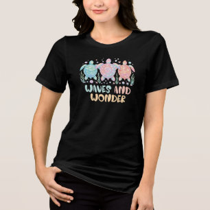 Waves And Wonder Summer  Tri-Blend Shirt