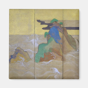 Waves at Matsushima (Left), Tawaraya Sotatsu Magnet