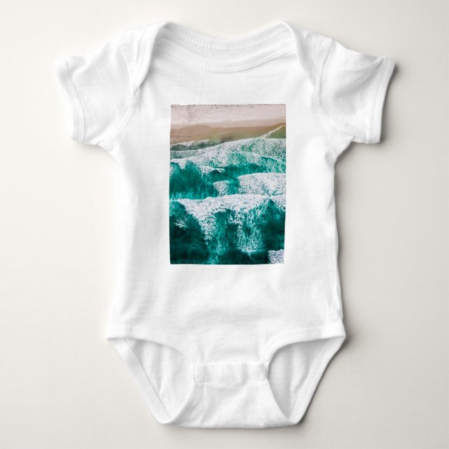 Waves Baby Bodysuit (Front)