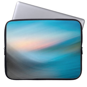 Waves background template abstract laptop sleeve