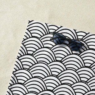 Waves beach towel