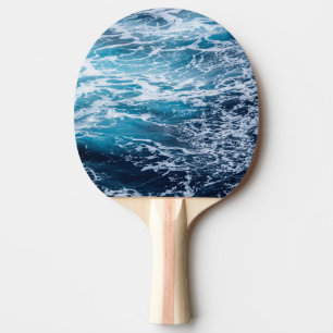 Waves Blue Ocean Summer Beach Ping Pong Paddle