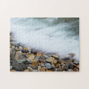 Waves Breaking Onto Pebbles, Tsitsikamma Jigsaw Puzzle