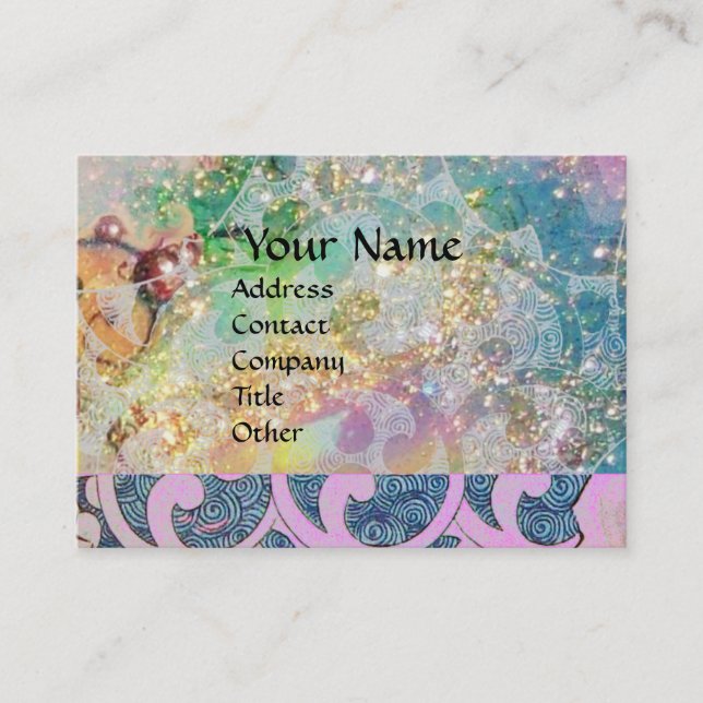 WAVES , bright,vibrant Business Card (Front)