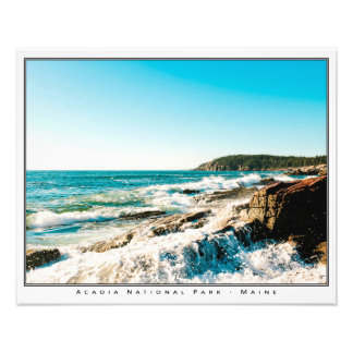 Waves Crashing at Acadia (20x16) Photo Print