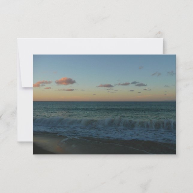 Waves Crashing at Sunset Beach Landscape (Front)