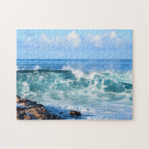 Waves Crashing in Hawaii - 11x14 inch Jigsaw Puzzle