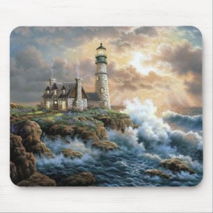 Waves Crashing on the Shore Fine Art Mouse Pad