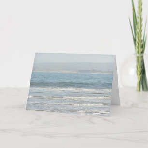 Waves crashing thank you card
