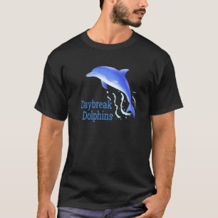 Waves Dolphins Daybreak Elementary School Ut Spiri T-Shirt