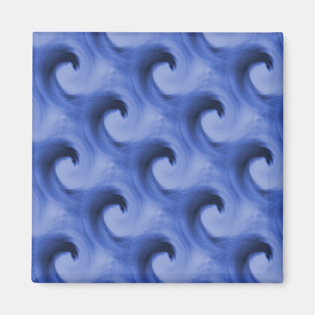 Waves en bleu...... magnet (Front)
