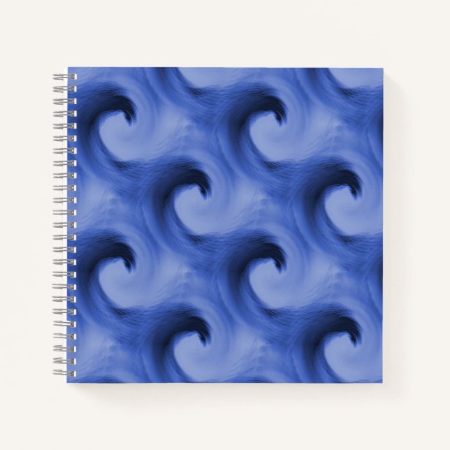 Waves en bleu..... notebook (Front)