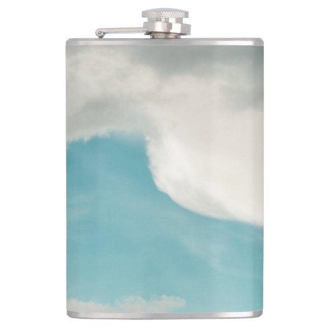 waves in all ways hip flask (Front)
