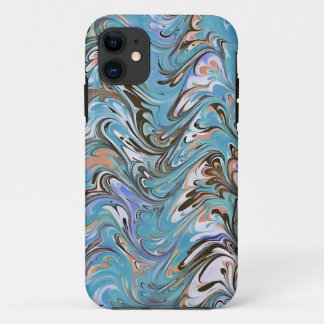 Waves In Blue Acrylic Pour Abstract Art Case-Mate iPhone Case