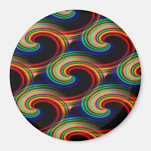 Waves in colours.... magnet (Front)